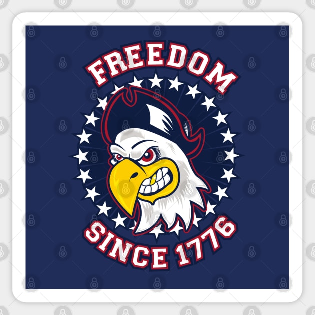 Freedom Eagle Sticker by Joebarondesign